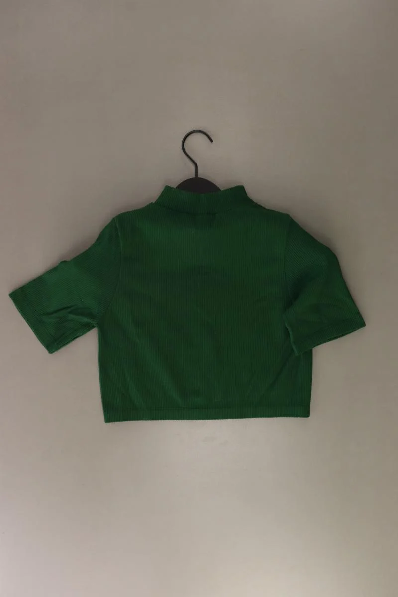 Stradivarius Cropped Shirt Gr. L Kurzarm grün