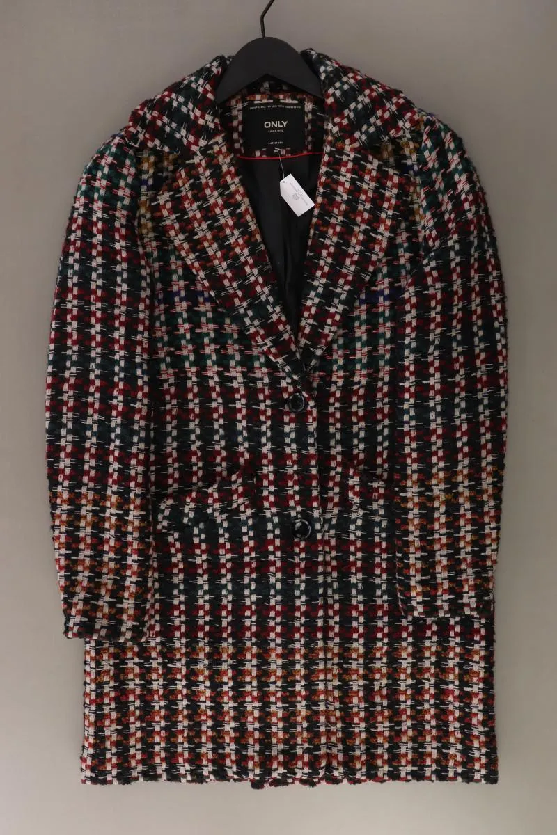 Only Mantel Gr. XS kariert mehrfarbig aus Polyester