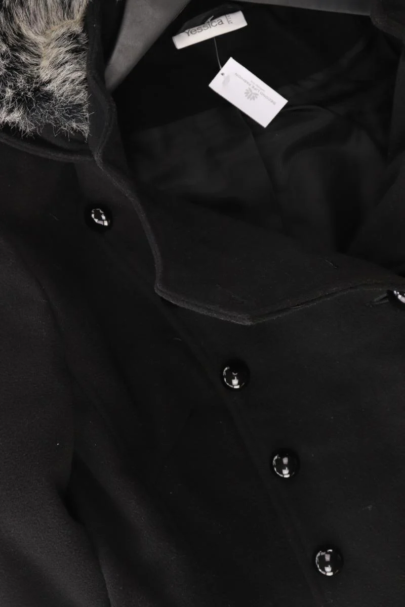 C&A Mantel Gr. 38 schwarz aus Polyester