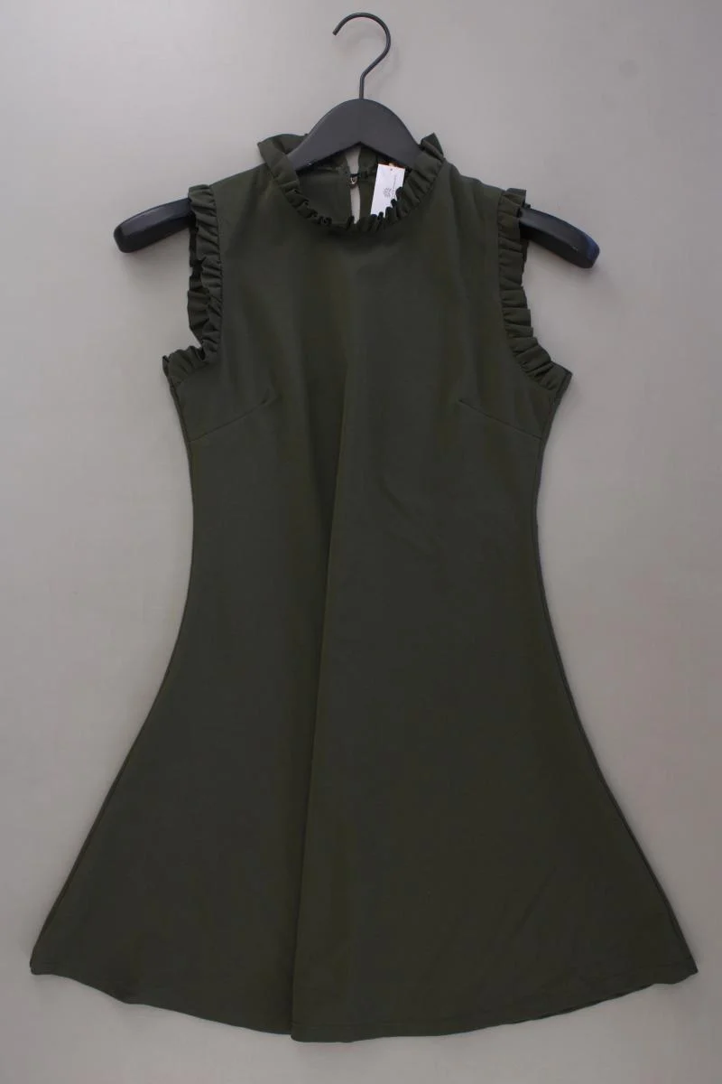 Ling Ling Italy Kleid Gr. S neuwertig Ärmellos olivgrün aus Polyester