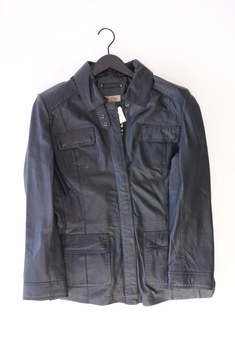 Qiero! Lederjacke Gr. 44 schwarz