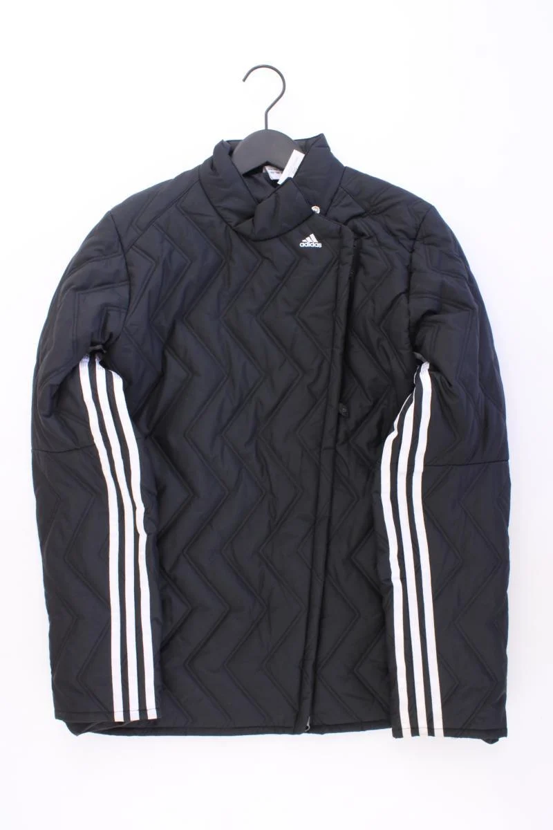 Adidas Steppjacke Gr. 38 Vintage schwarz aus Polyester