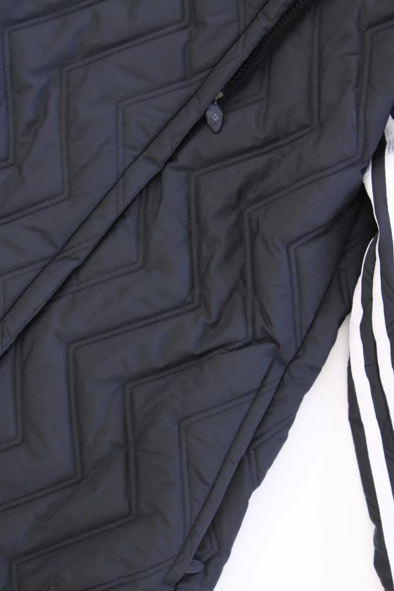 Adidas Steppjacke Gr. 38 Vintage schwarz aus Polyester