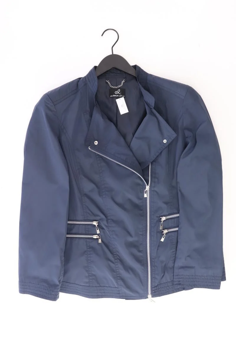 Emilia Lay Übergangsjacke Gr. 44 blau aus Polyester