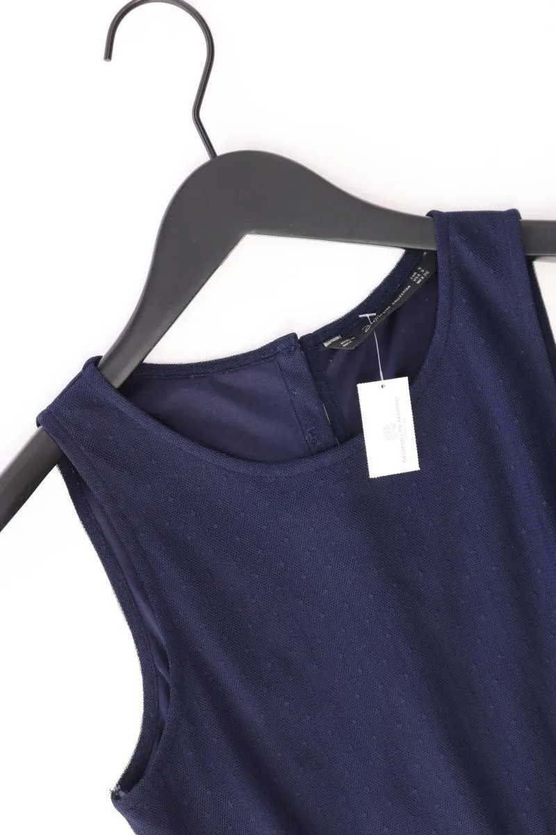 Zara Chiffonkleid Gr. S Ärmellos blau aus Polyester