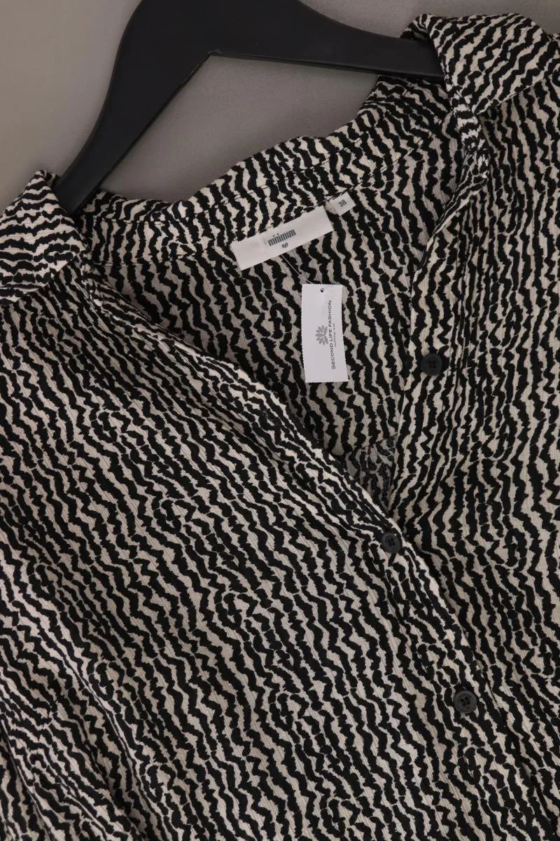 Minimum Maxikleid Gr. 38 3/4 Ärmel schwarz aus Viskose
