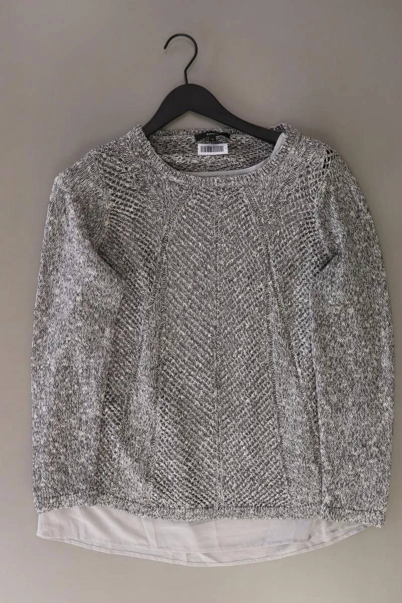 Bonita Grobstrickpullover Gr. XL grau aus Baumwolle