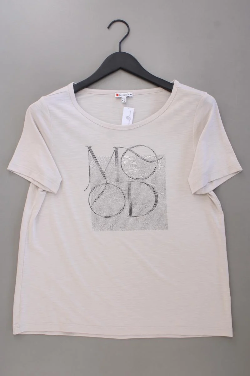 Street One T-Shirt Gr. 38 Kurzarm creme
