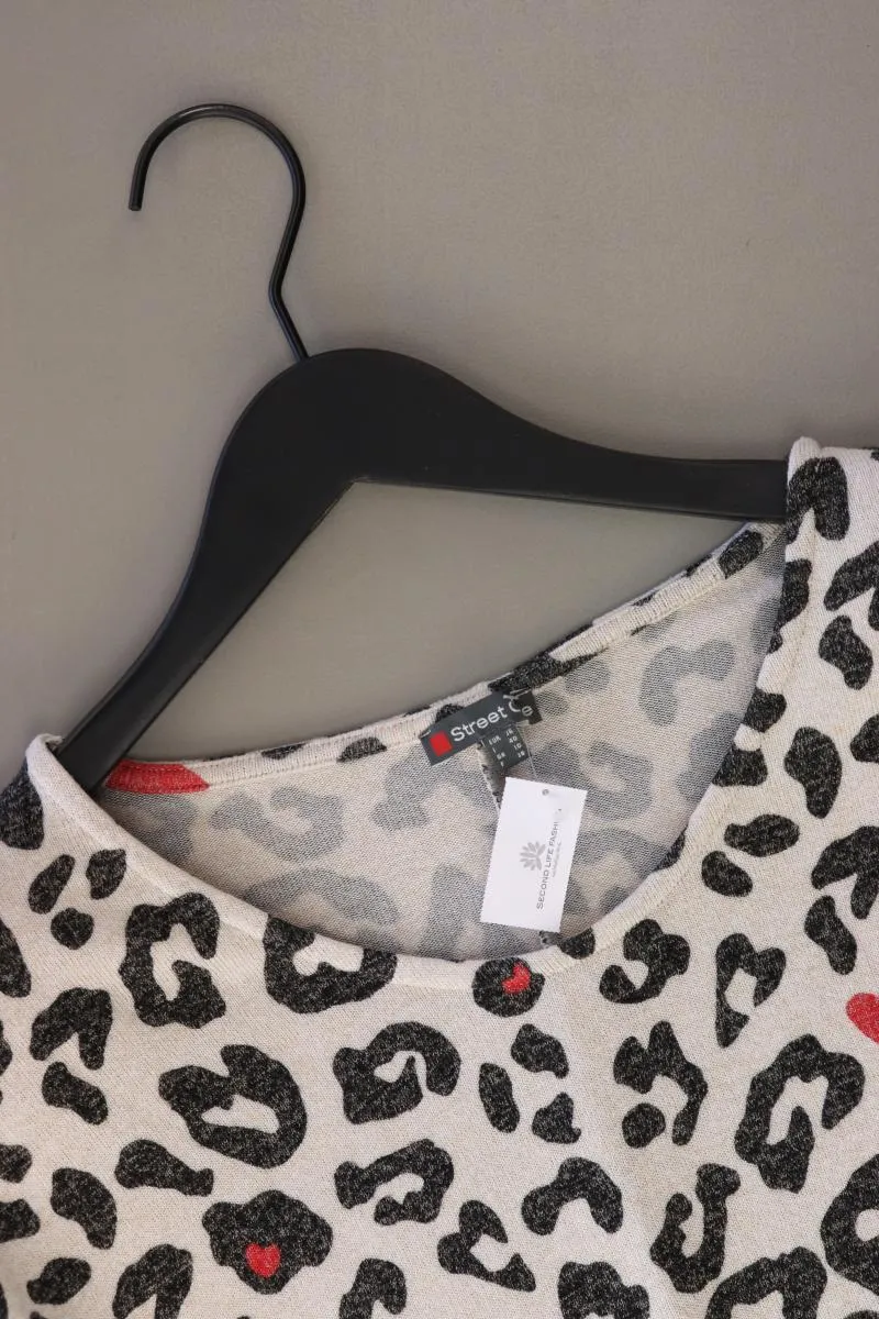 Street One Langarmpullover Gr. 36 mit Tierdruck creme aus Viskose