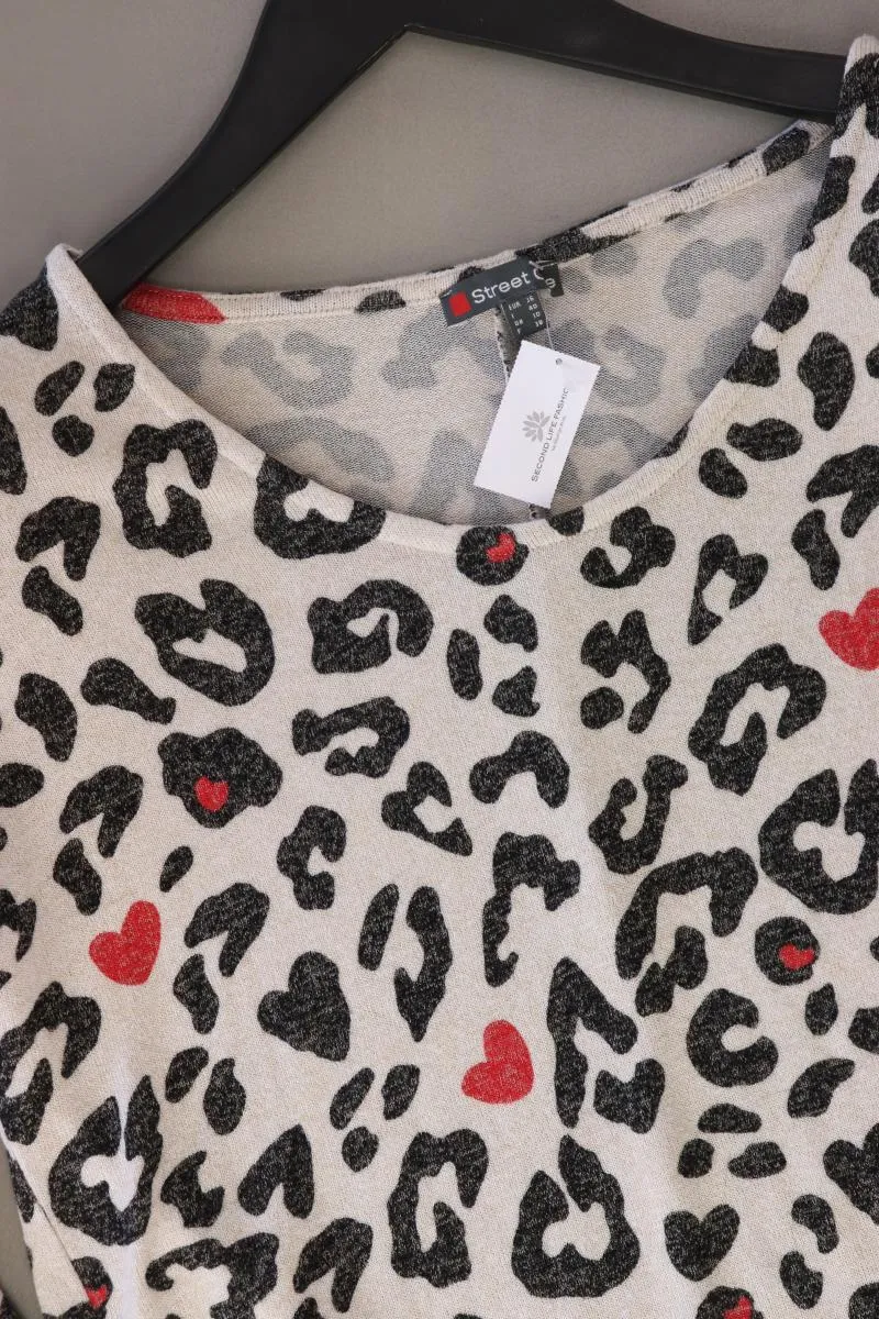 Street One Langarmpullover Gr. 36 mit Tierdruck creme aus Viskose