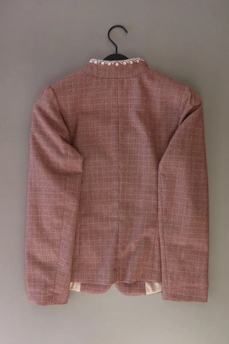 Himmelblau Regular Blazer Gr. 36 kariert rot aus Polyester
