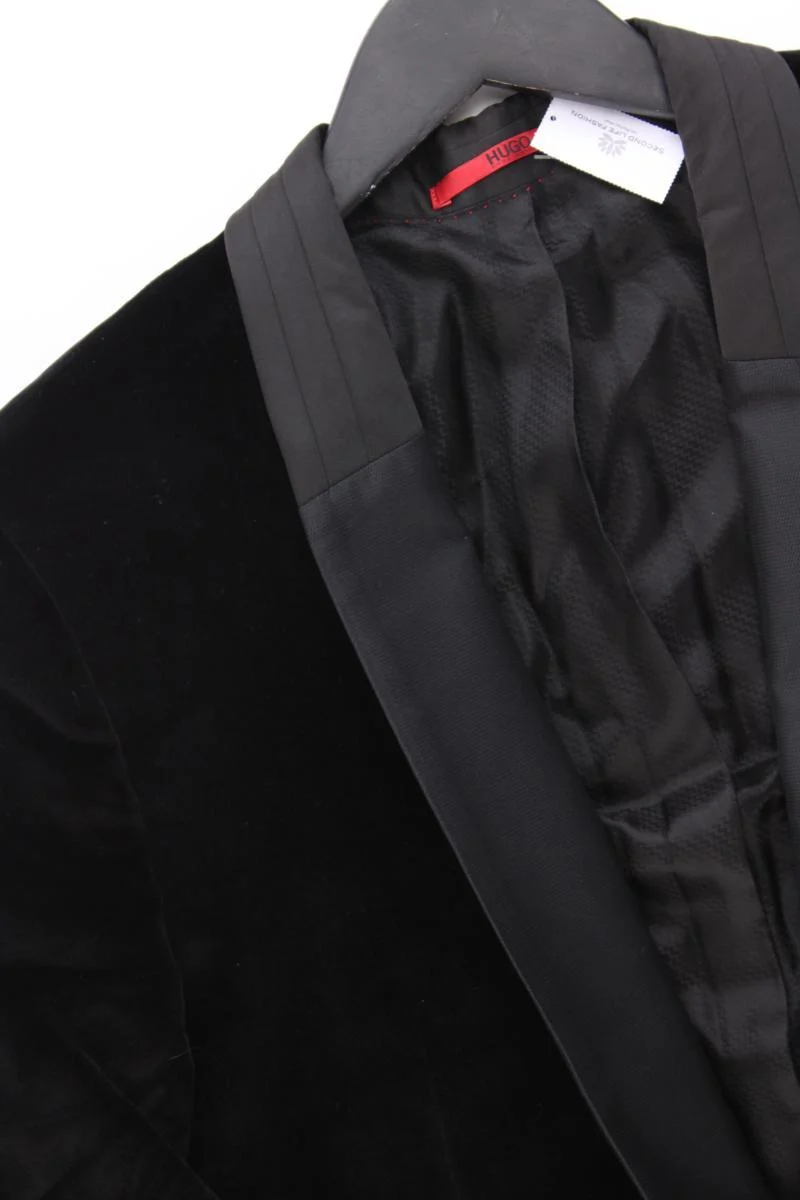 BOSS by Hugo Boss Longsakko für Herren Gr. 50 schwarz aus Seide