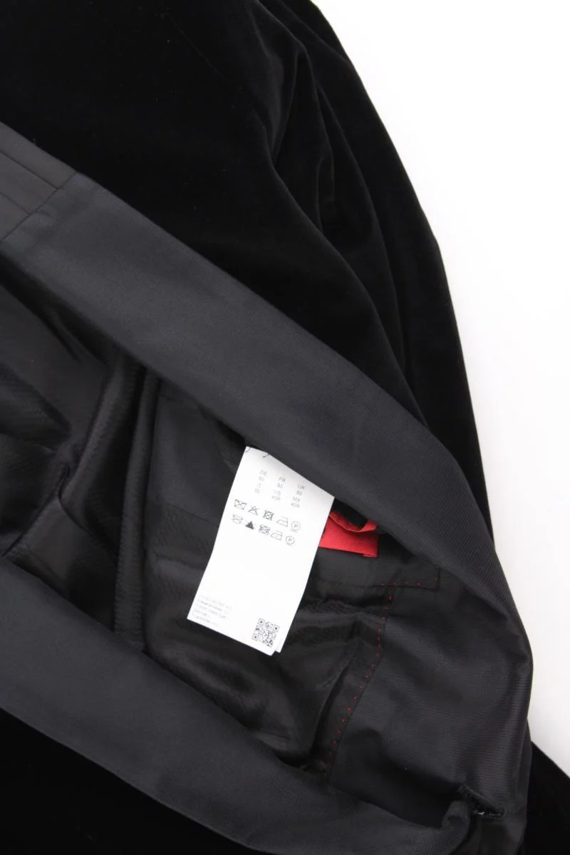 BOSS by Hugo Boss Longsakko für Herren Gr. 50 schwarz aus Seide