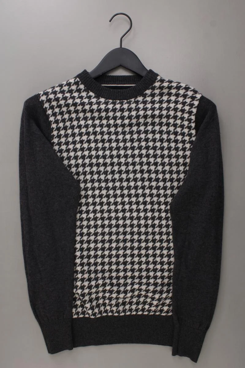 Tommy Hilfiger Wollpullover für Herren Gr. S hahnentritt grau