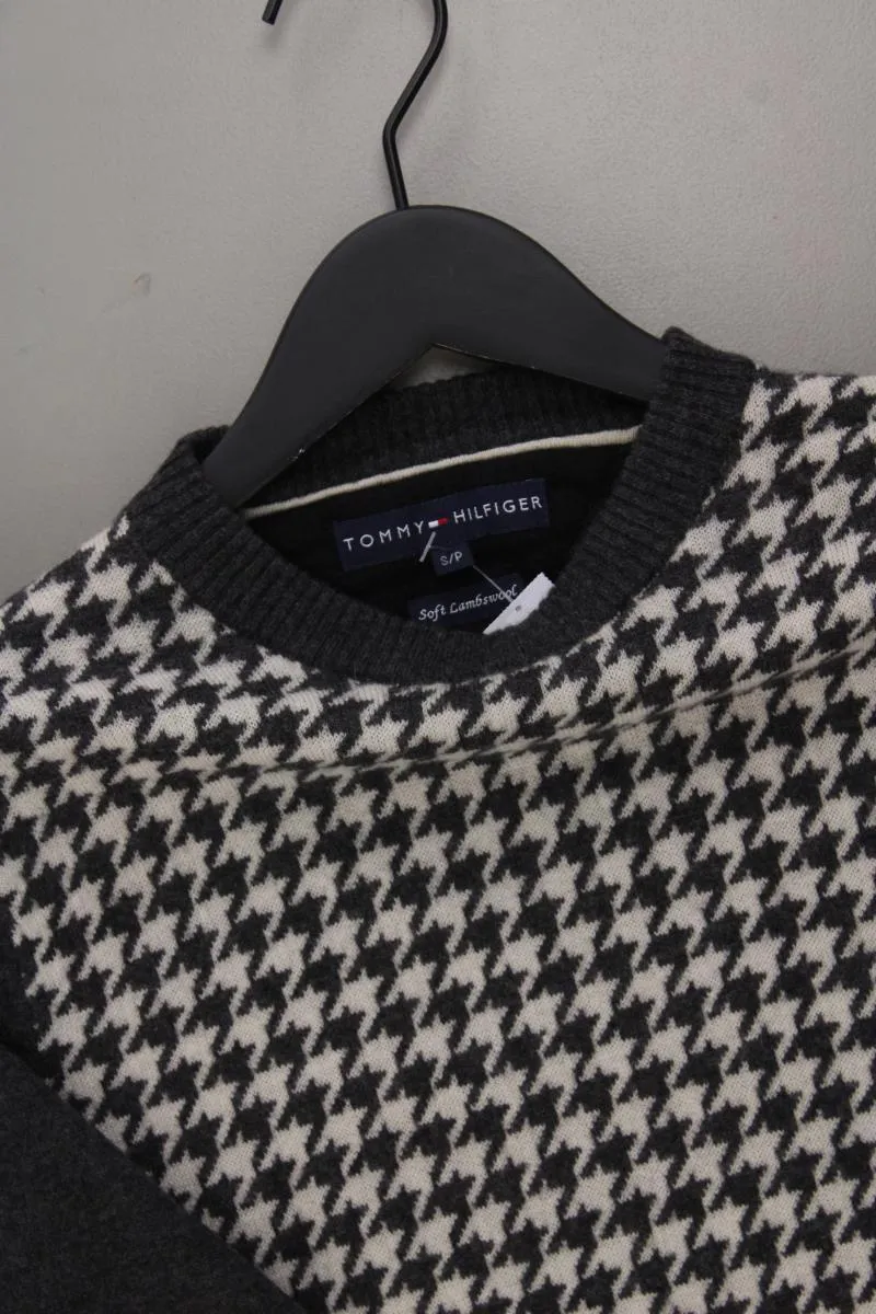 Tommy Hilfiger Wollpullover für Herren Gr. S hahnentritt grau