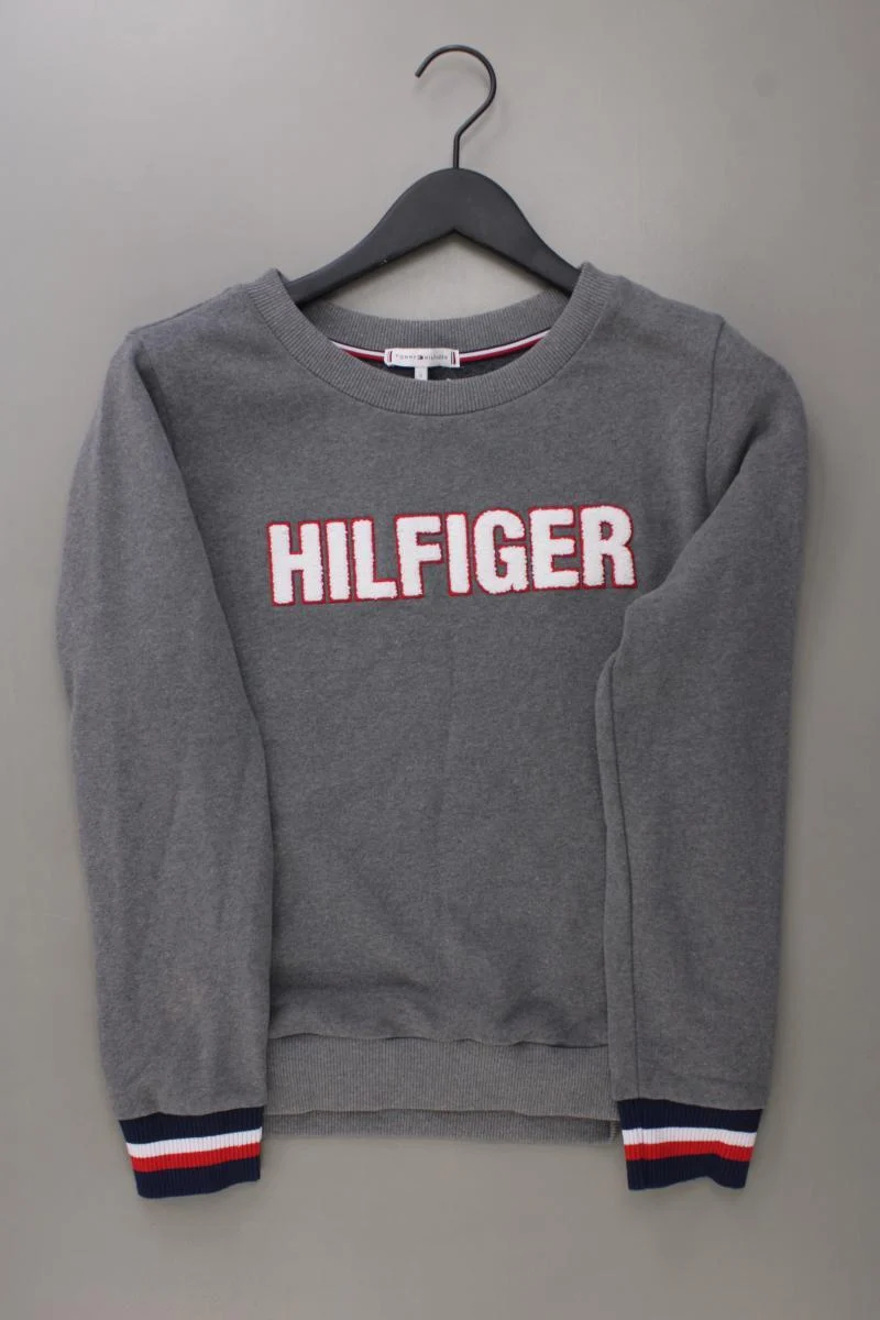 Tommy Hilfiger Langarmpullover Gr. S grau aus Baumwolle