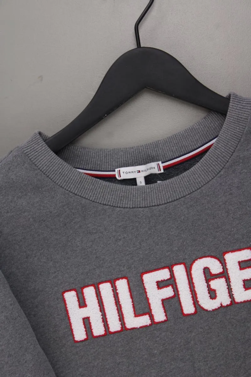 Tommy Hilfiger Langarmpullover Gr. S grau aus Baumwolle
