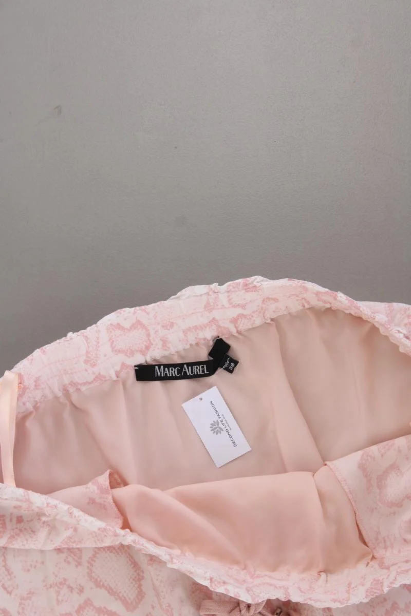 Marc Aurel Stretchrock Gr. 38 mit Tierdruck rosa aus Viskose