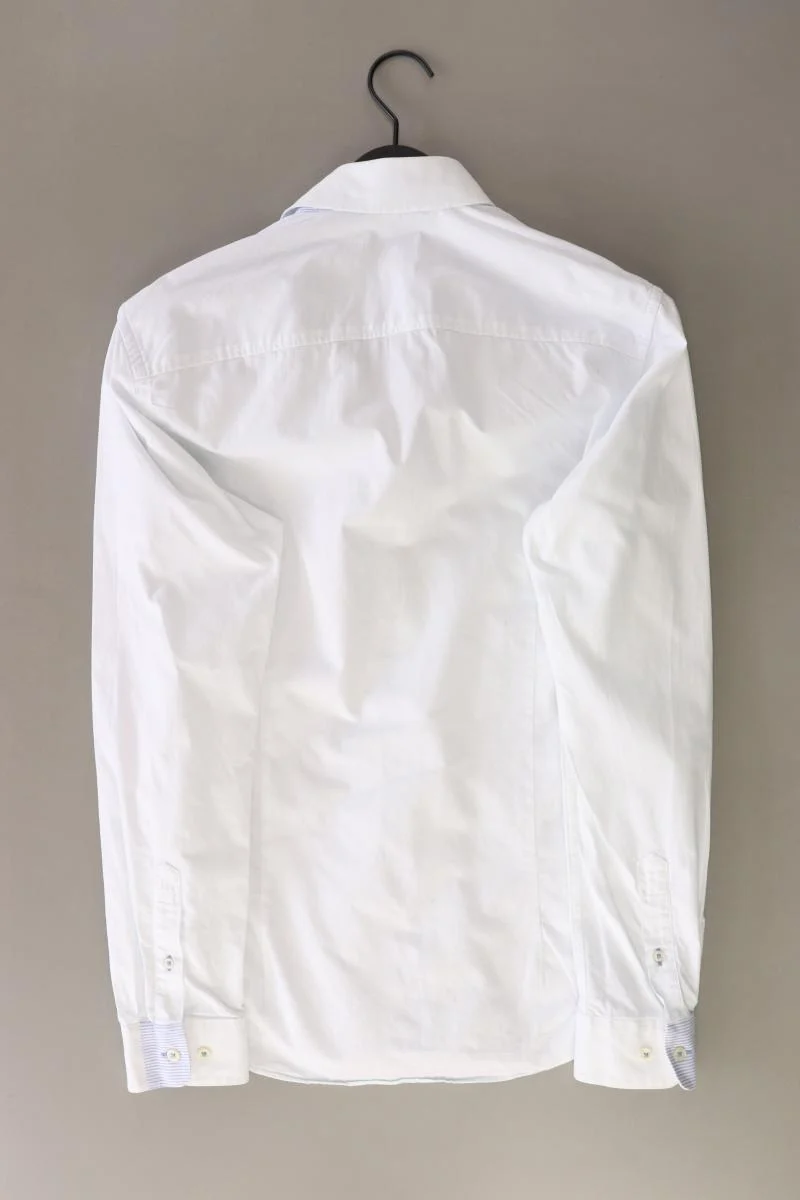 Jack & Jones Langarmhemd für Herren Gr. M weiß aus Baumwolle