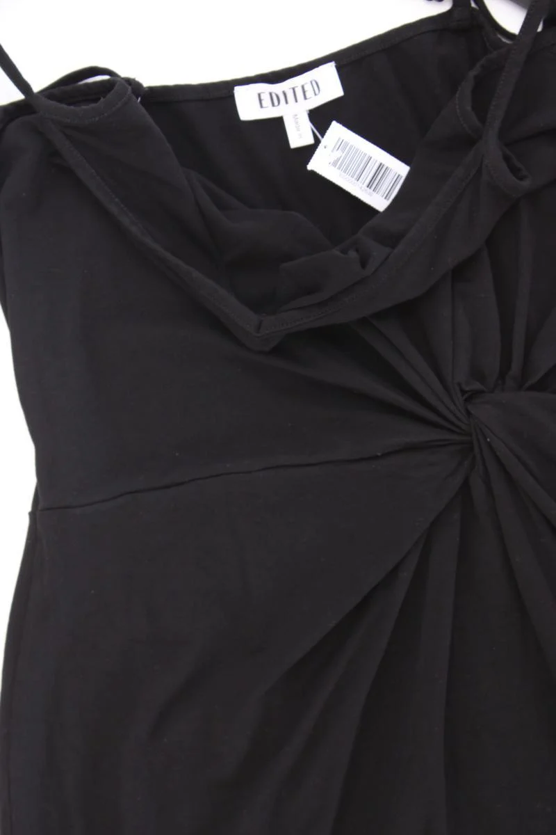 EDITED Trägerkleid Gr. 42 schwarz aus Viskose