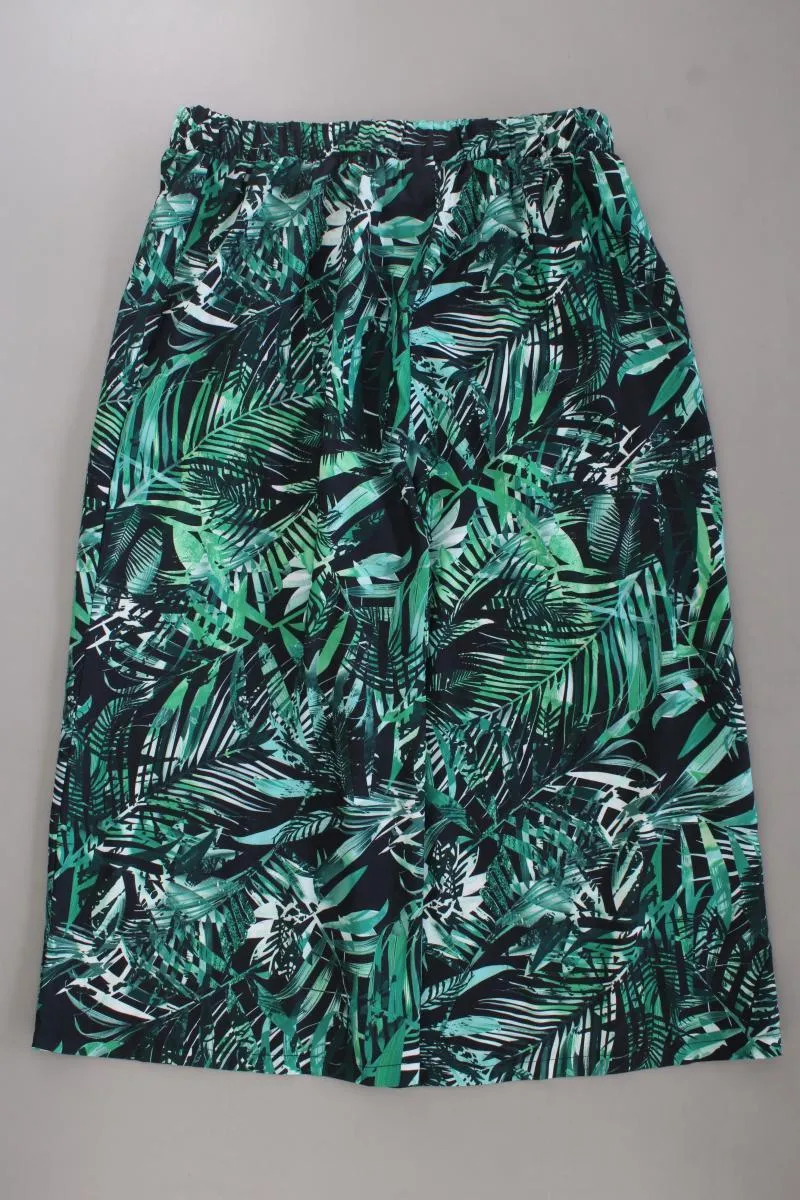 Laura Kent Hose mit Palmenmuster Gr. 48 neuwertig grün aus Polyester