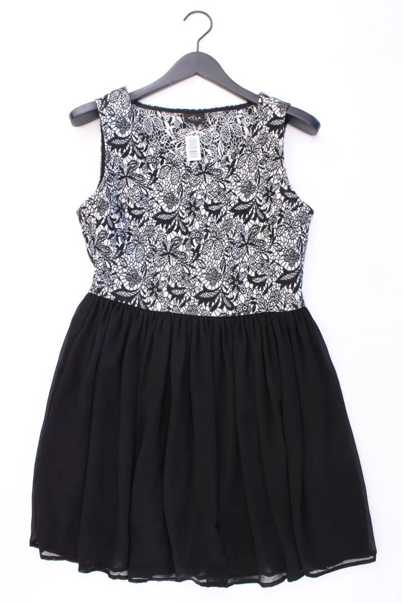 Vila Abendkleid Gr. M Ärmellos schwarz aus Baumwolle