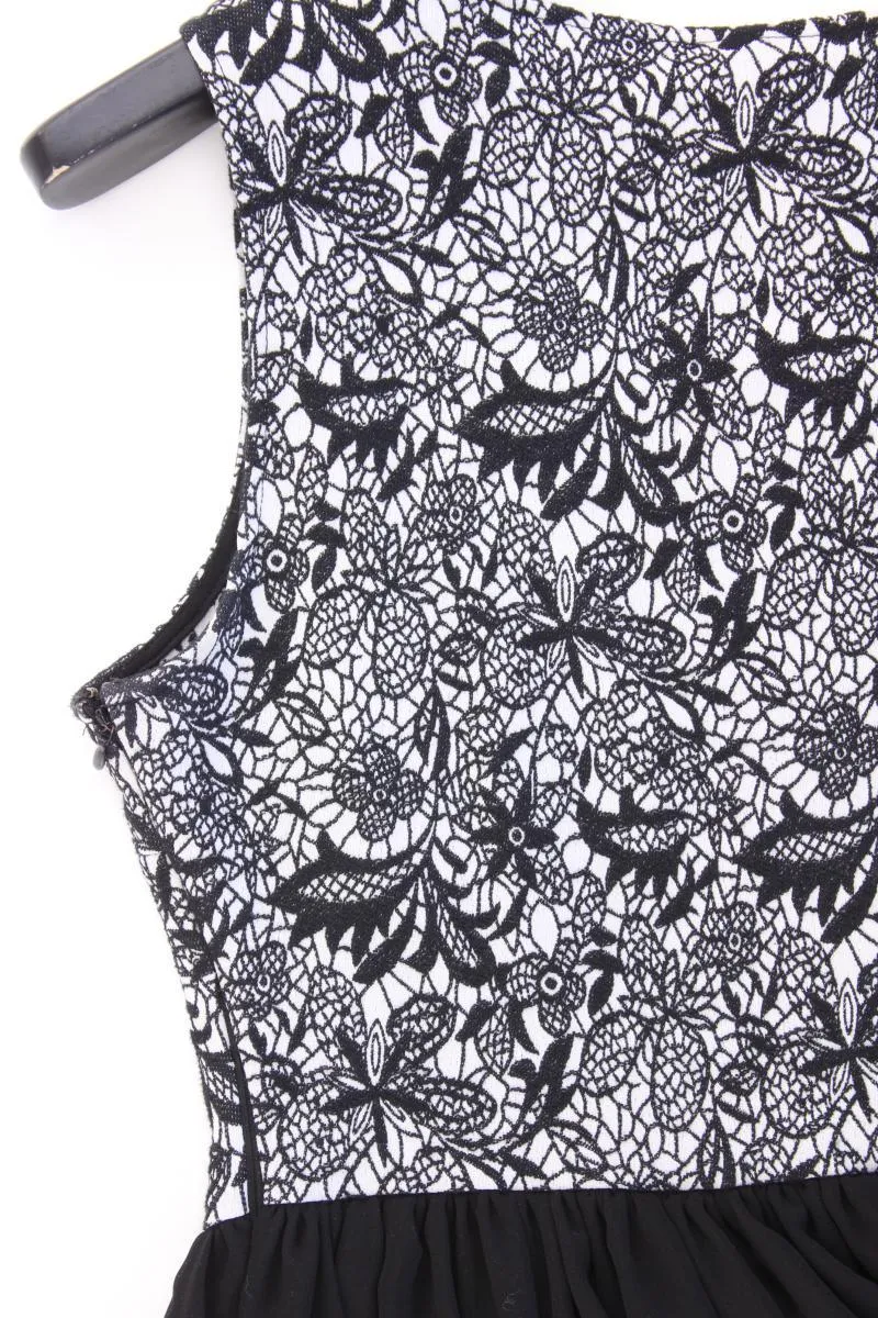 Vila Abendkleid Gr. M Ärmellos schwarz aus Baumwolle