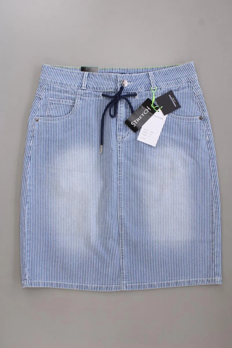 Navigazione Jeansrock Gr. 38 gestreift neu mit Etikett blau aus Baumwolle