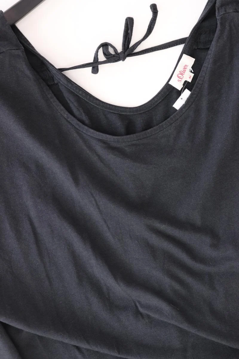 s.Oliver T-Shirt Gr. 44 Kurzarm schwarz aus Baumwolle