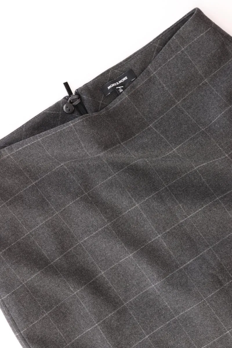 More&More Bleistiftrock Gr. 36 grau aus Polyester