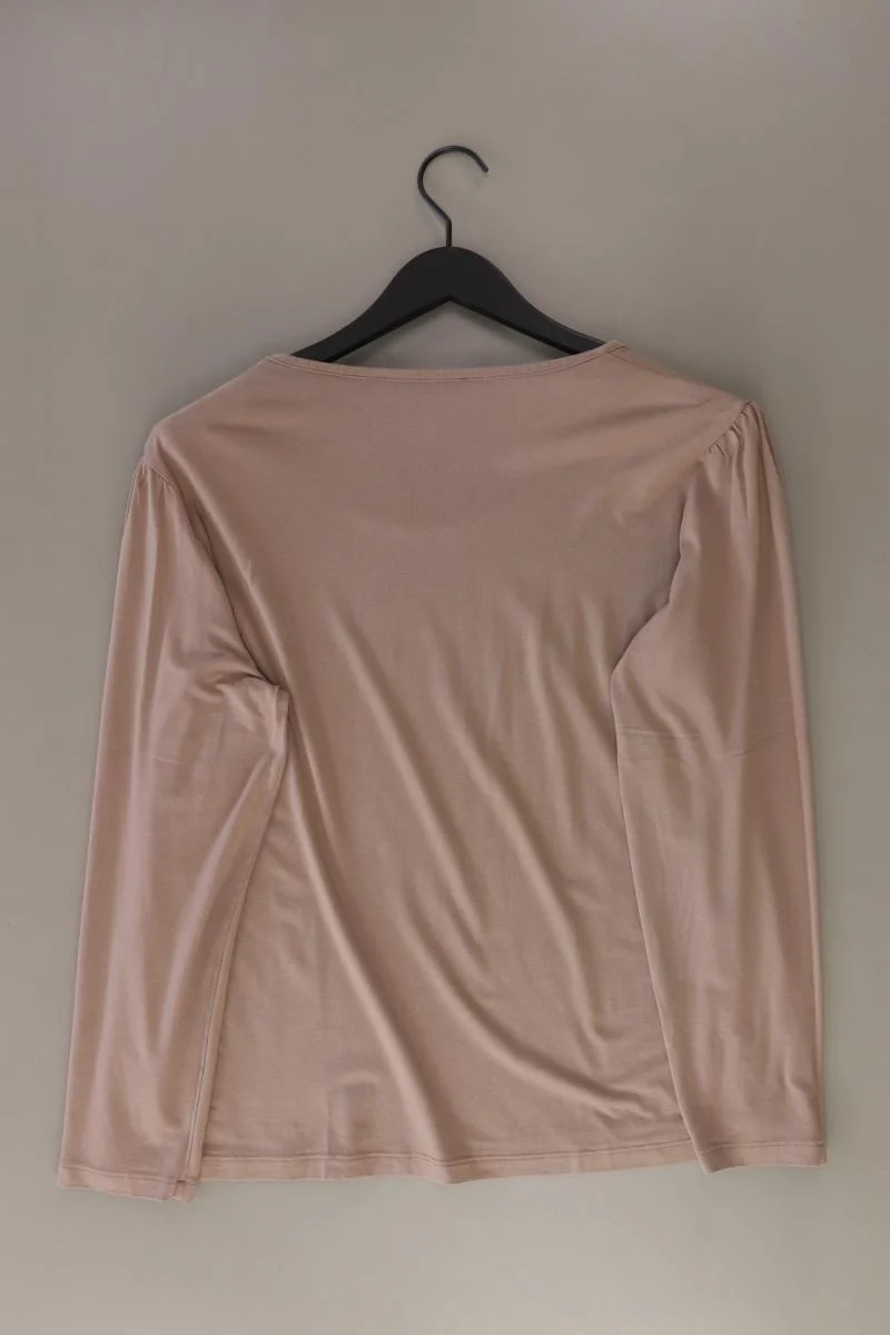 Himmelblau Printshirt Gr. 46 Langarm braun aus Viskose