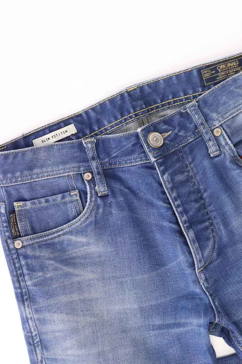 Jack & Jones Straight Jeans für Herren Gr. W28/L34 blau aus Baumwolle