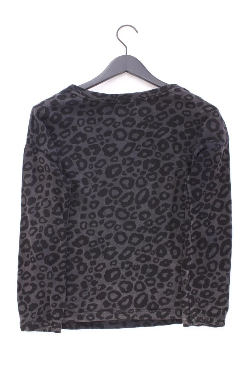 Esprit Langarmpullover Gr. M mit Tierdruck grau aus Baumwolle