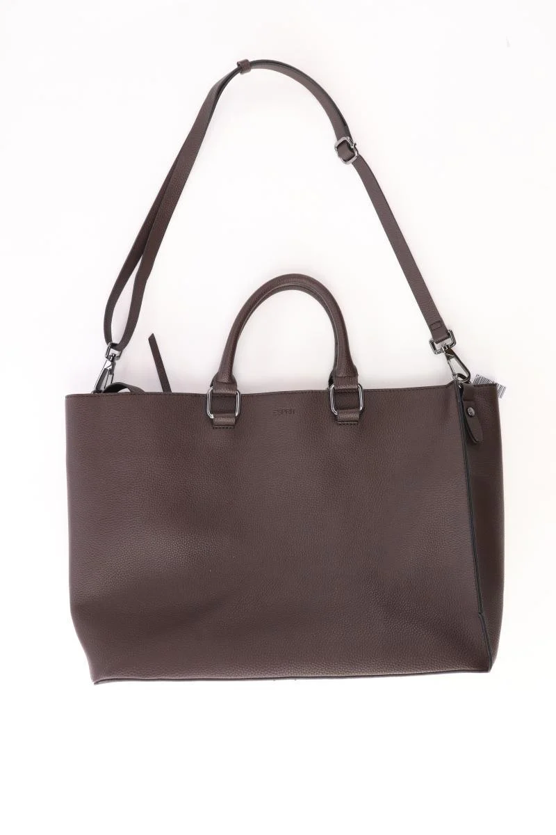 Esprit Henkeltasche braun aus Kunstleder