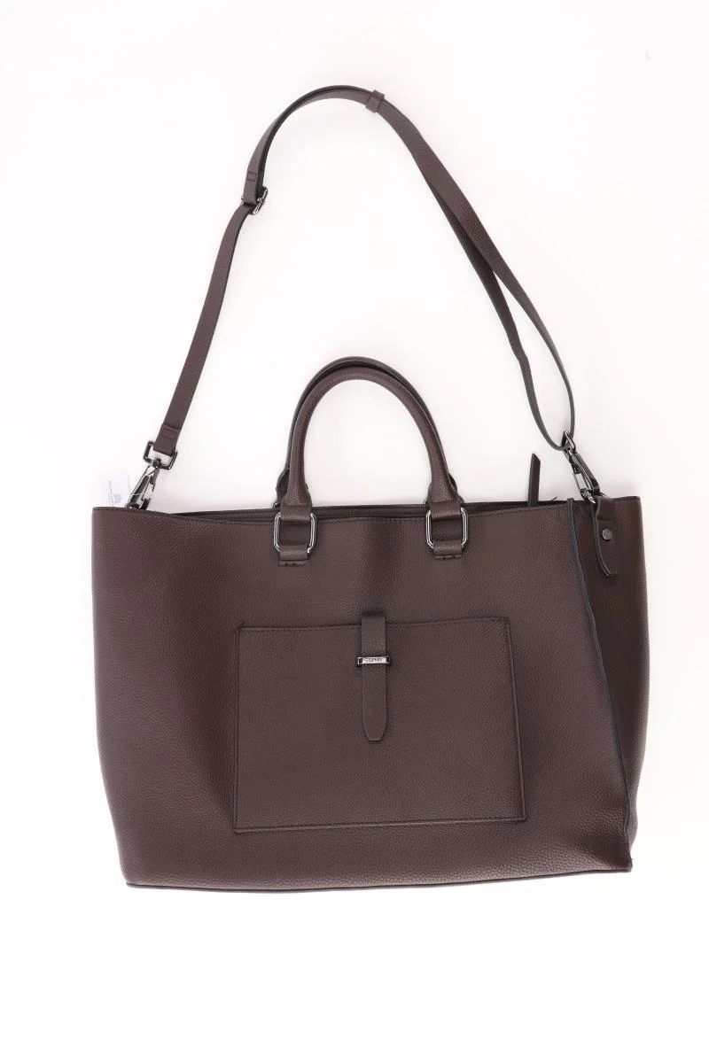 Esprit Henkeltasche braun aus Kunstleder