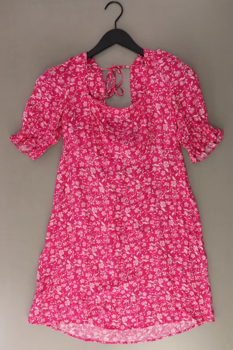 Mango Kurzarmkleid Gr. M pink aus Viskose