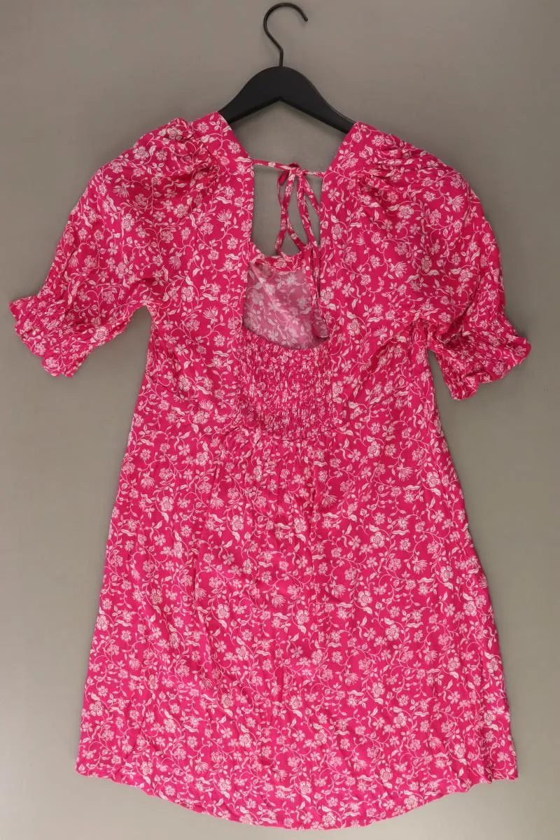 Mango Kurzarmkleid Gr. M pink aus Viskose