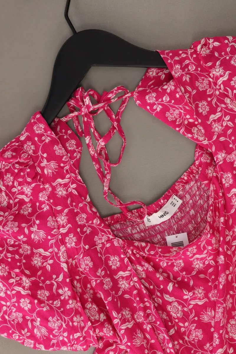 Mango Kurzarmkleid Gr. M pink aus Viskose