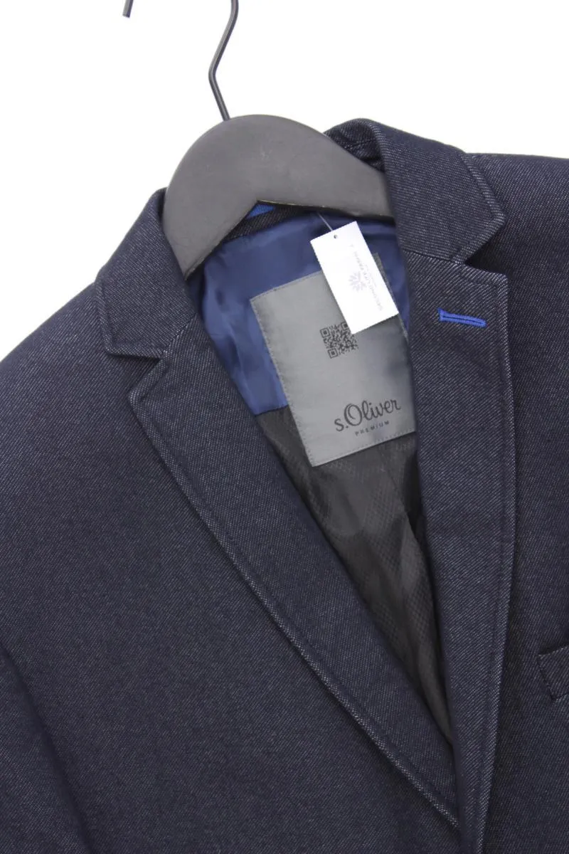 s.Oliver Premium Longsakko für Herren Gr. 50 neuwertig blau aus Baumwolle