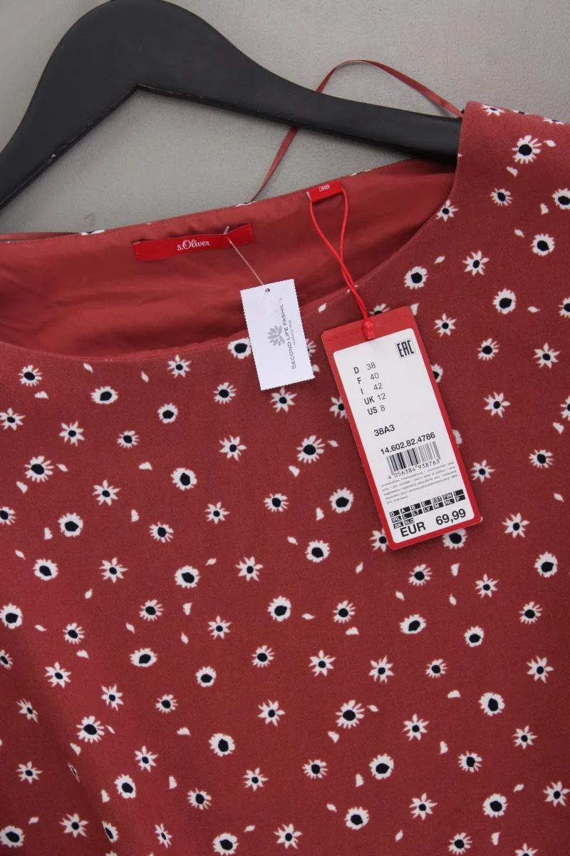 s.Oliver Midikleid Gr. 38 mit Blumenmuster neu mit Etikett Neupreis: 69,99€! rot