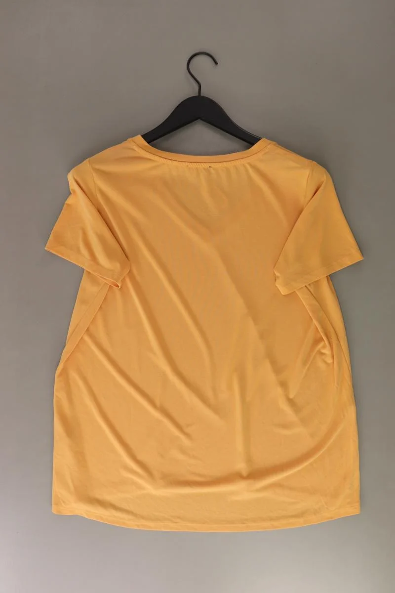 SOAKED IN LUXURY Shirt mit V-Ausschnitt Gr. XXL Kurzarm orange aus Modal