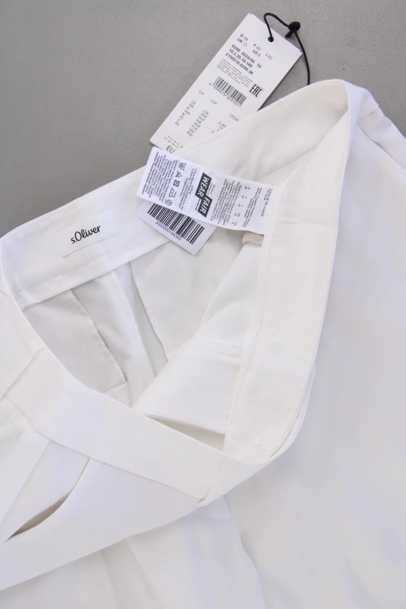s.Oliver 7/8 Hose Gr. 38 neu mit Etikett Neupreis: 89,99€! weiß aus Lyocell