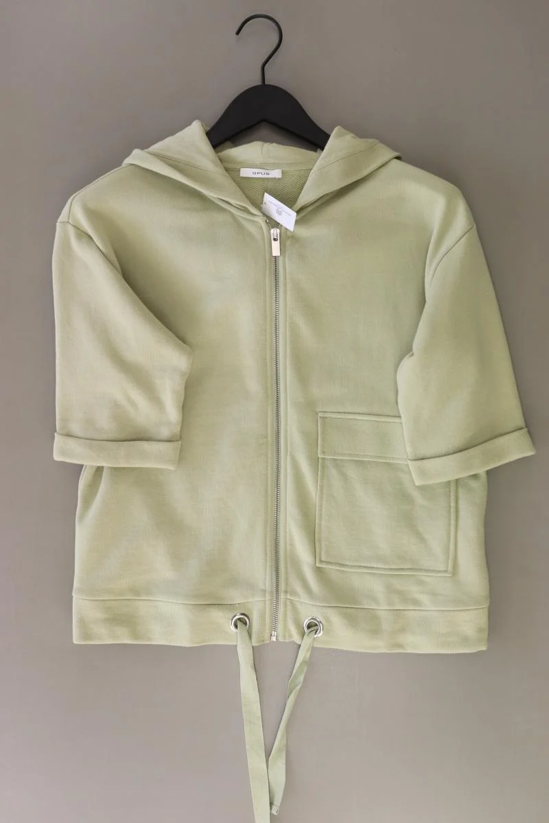 Opus Cardigan Gusanna Gr. 36 neuwertig 3/4 Ärmel grün aus Baumwolle