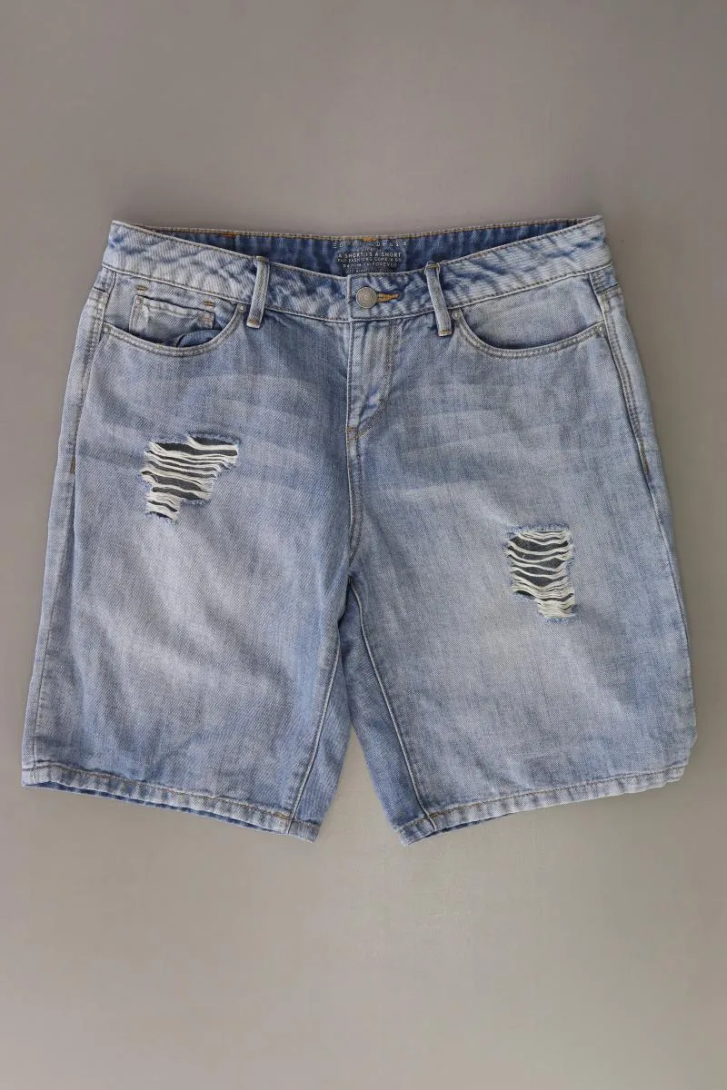 Esprit Jeansshorts Gr. W26 blau aus Baumwolle