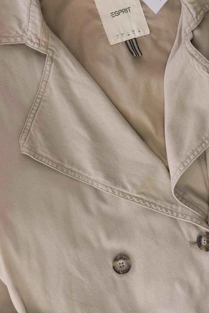 Esprit Trenchcoat Gr. L mit Gürtel creme aus Baumwolle