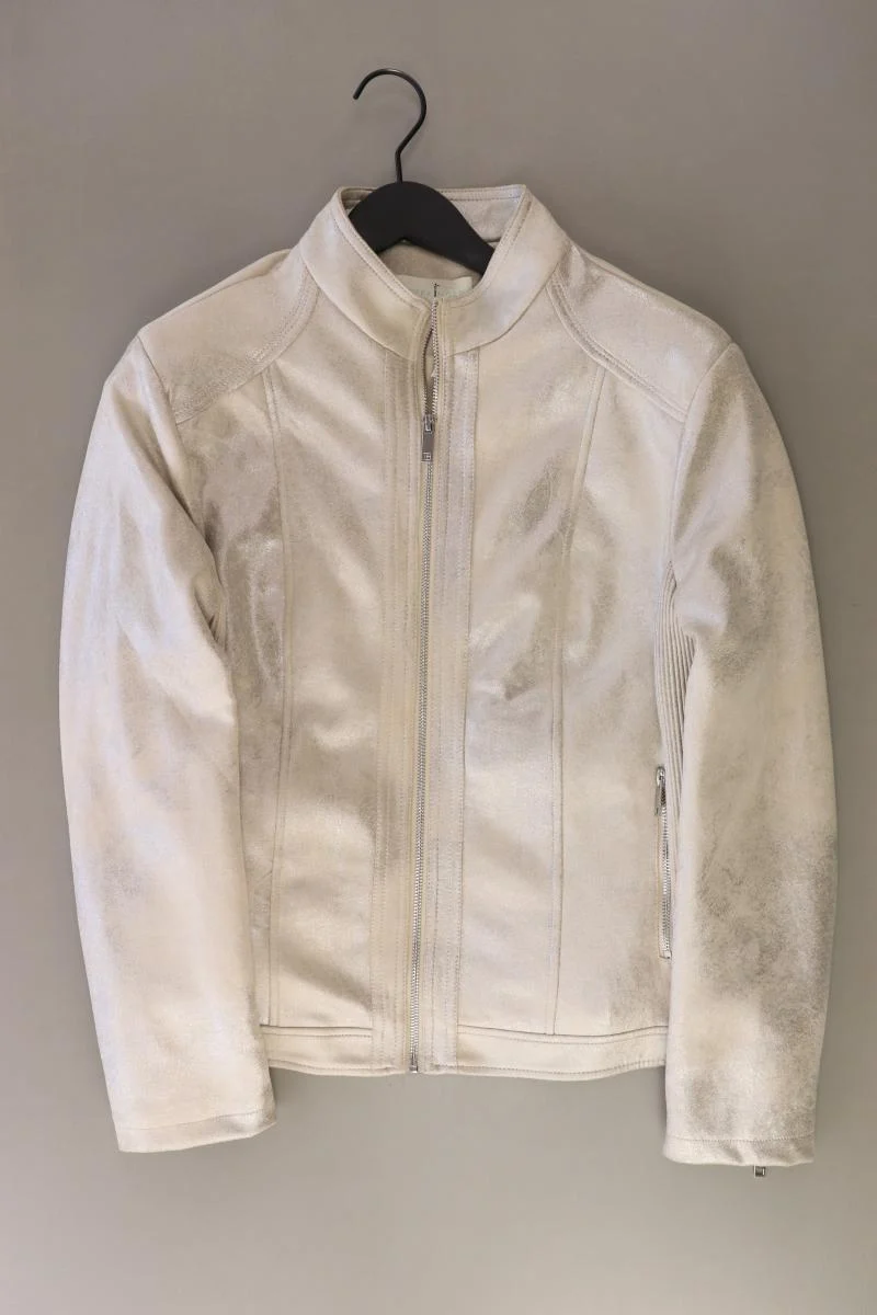 Pfeffinger Regular Jacke Gr. 46 neuwertig silber aus Polyester