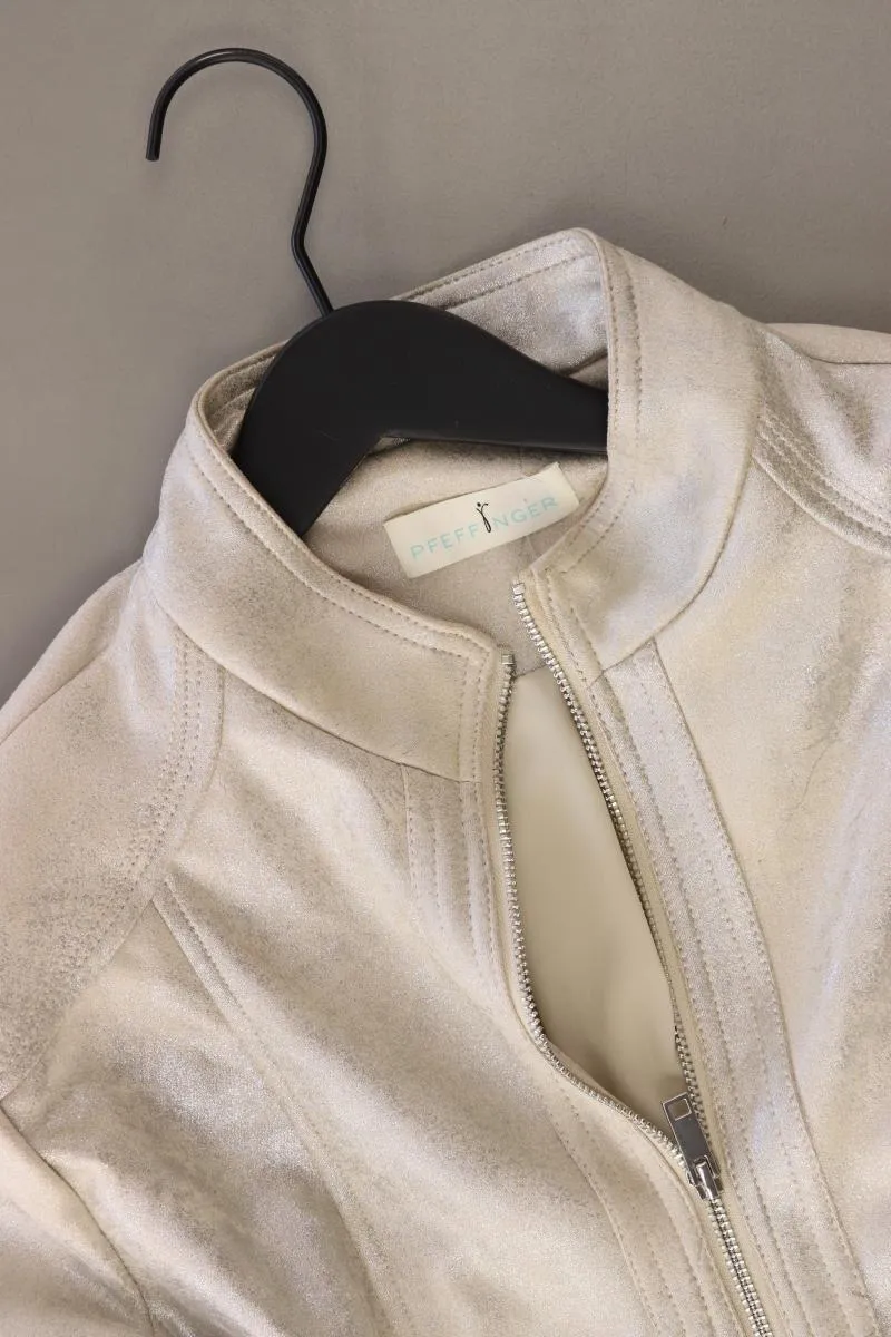 Pfeffinger Regular Jacke Gr. 46 neuwertig silber aus Polyester