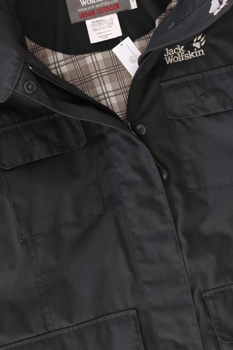 Jack Wolfskin Lange Jacke Gr. L schwarz aus Polyester