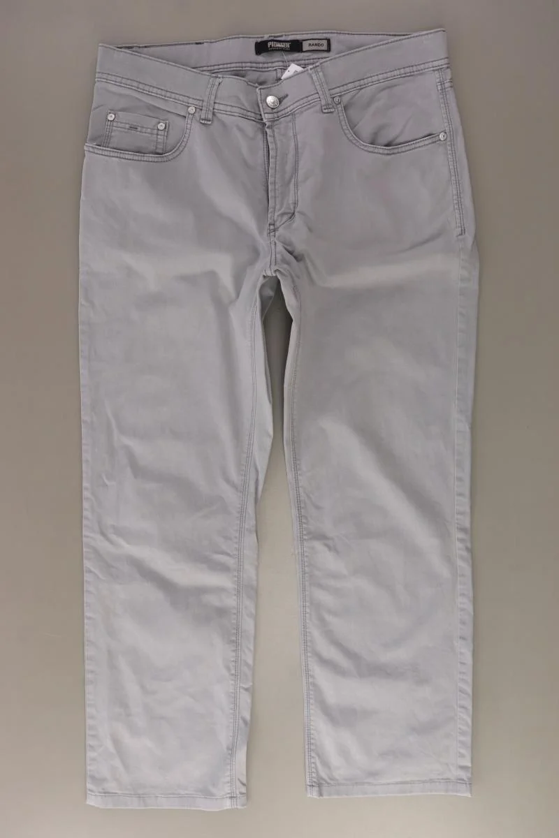 Pioneer Five-Pocket-Hose für Herren Gr. W34/L32 grau aus Baumwolle