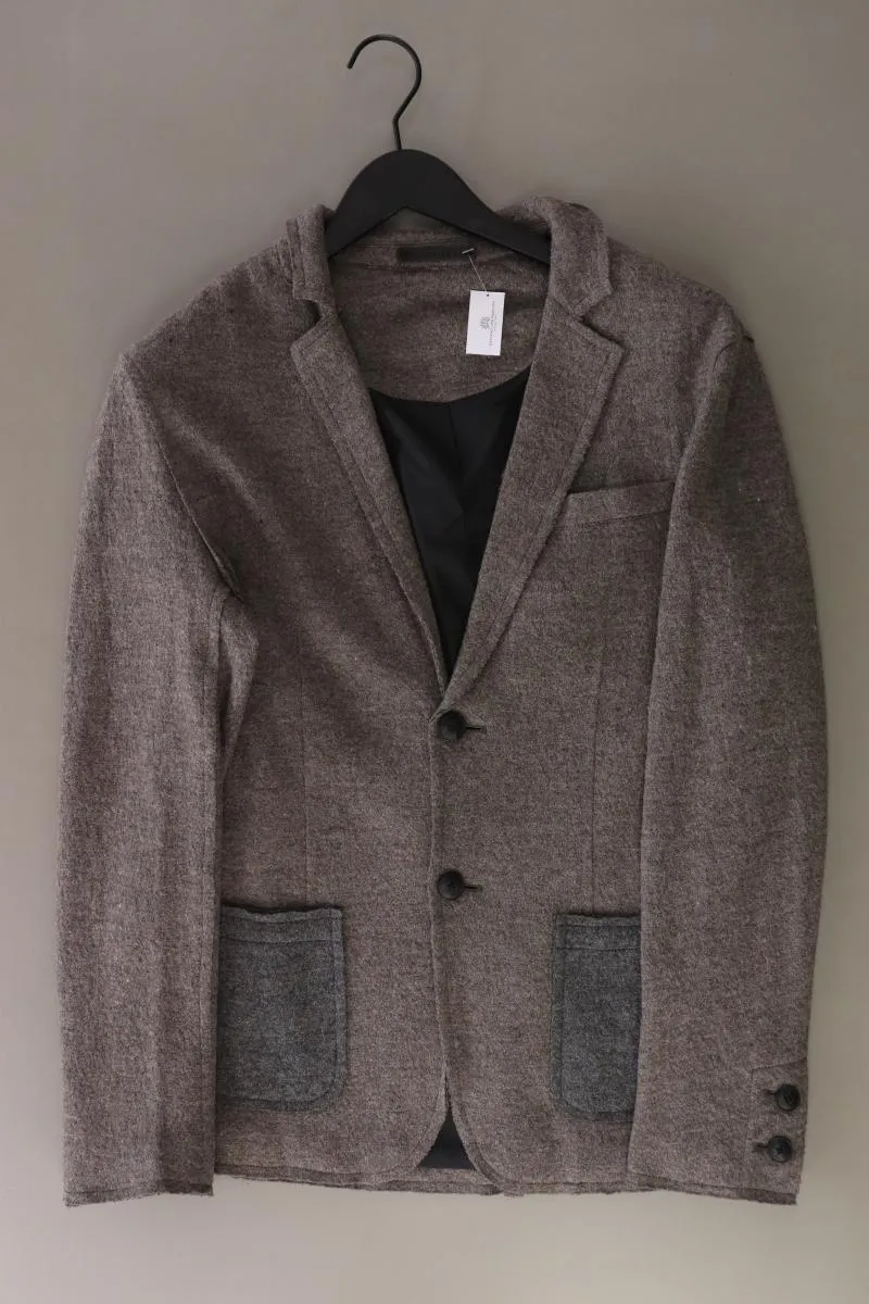Jack & Jones Longsakko für Herren Gr. 48 grau aus Viskose